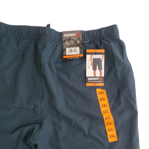 Men’s Gerry 4 Way Stretch Drawcord Pull-On Trail Shorts Blue Size XXL NWT - Picture 3 of 7